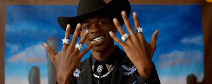 Lil Nas x in his music video Old Town Road