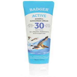 Badger Active Mineral Sunscreen Cream SPF 30