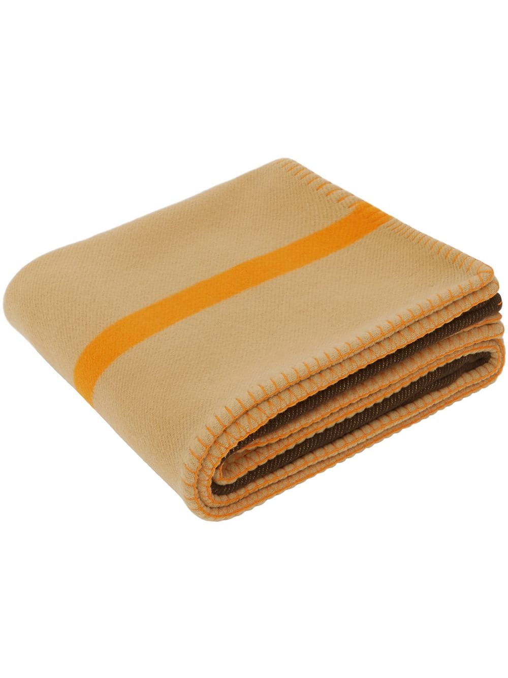 Burberry - Icon stripe merino wool cashmere blanket