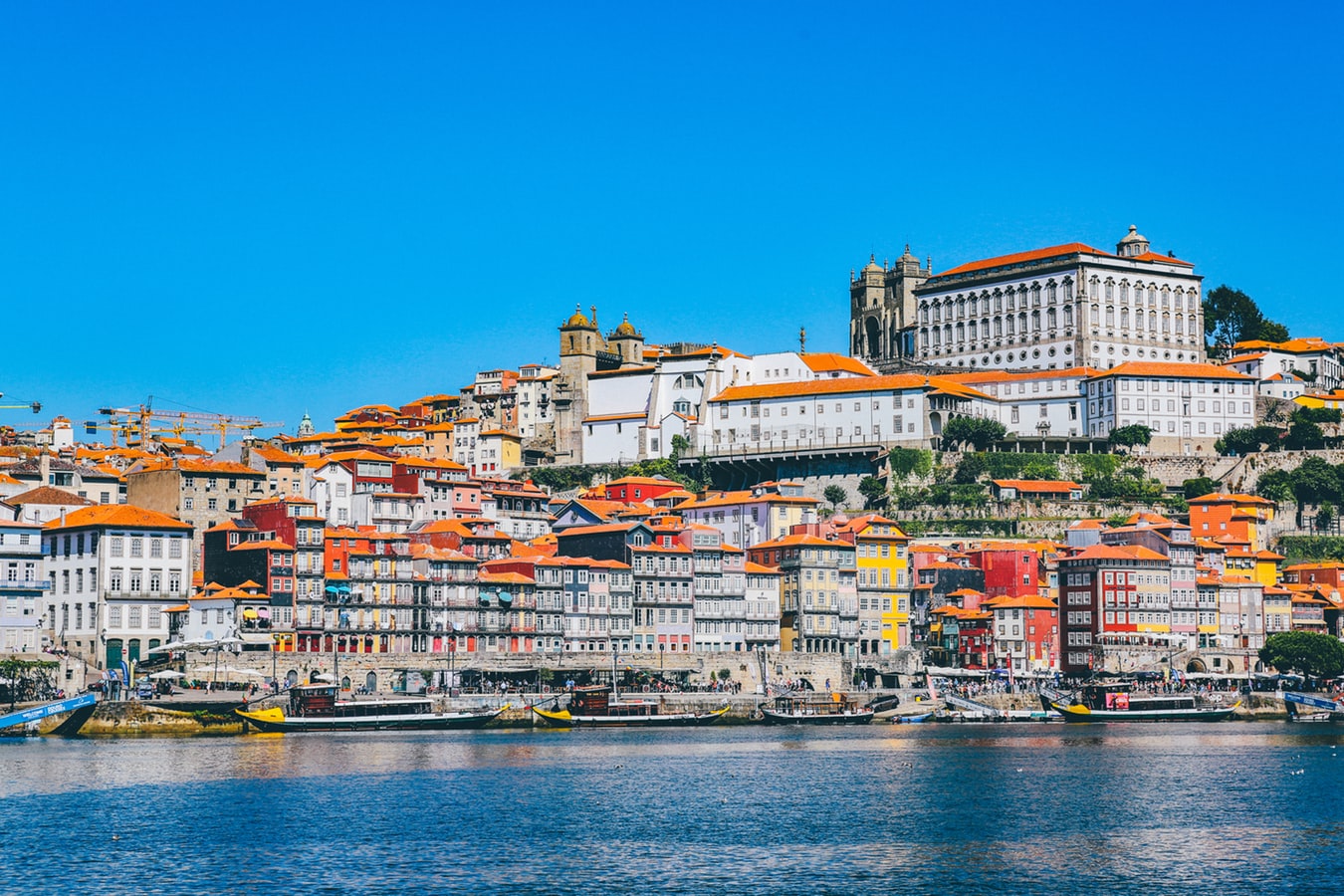 clorful buildings in Porto, Portugal