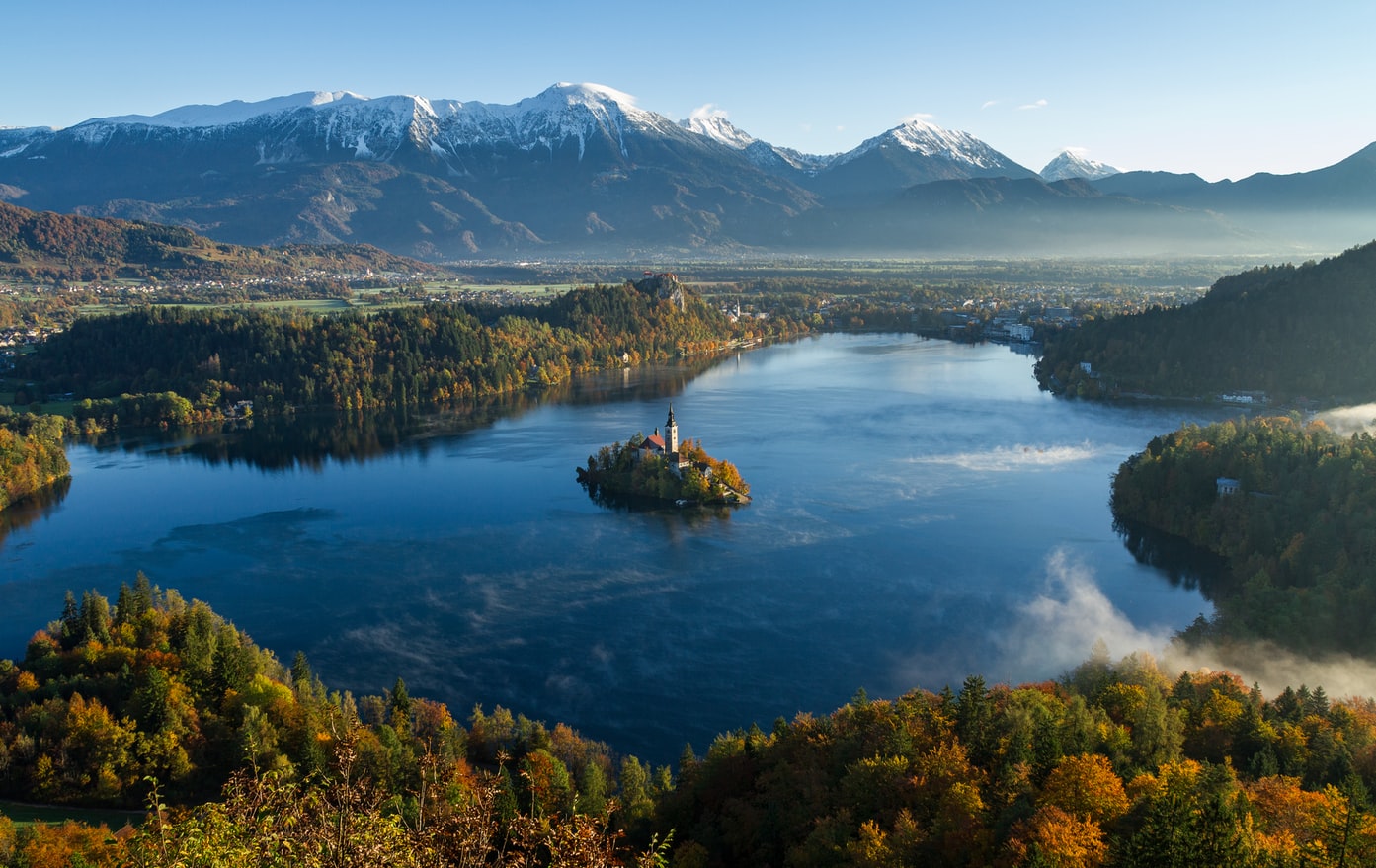 Lake view in Slovenia