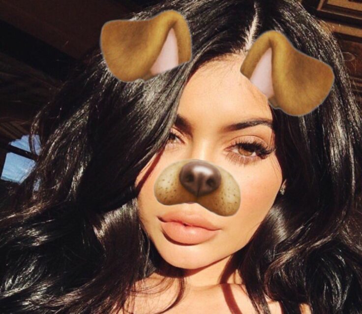 Kylie Jenner dog filter
