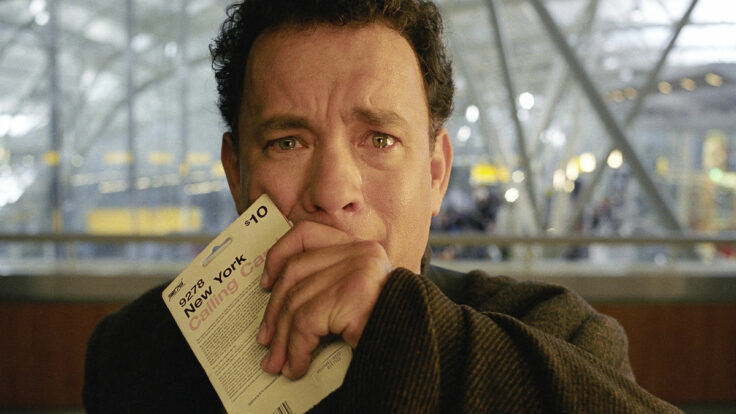 Tom Hanks crying in The Terminal