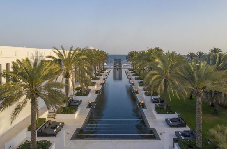 The Chedi hotel pool in Muscat
