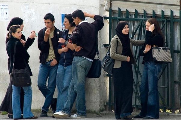 highschool students in North Africa