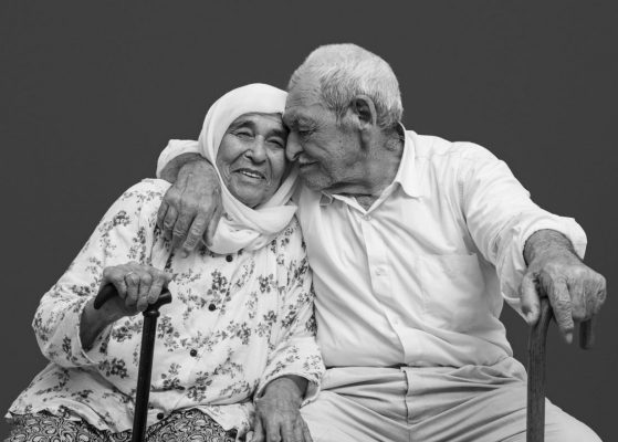 arab elderly couple