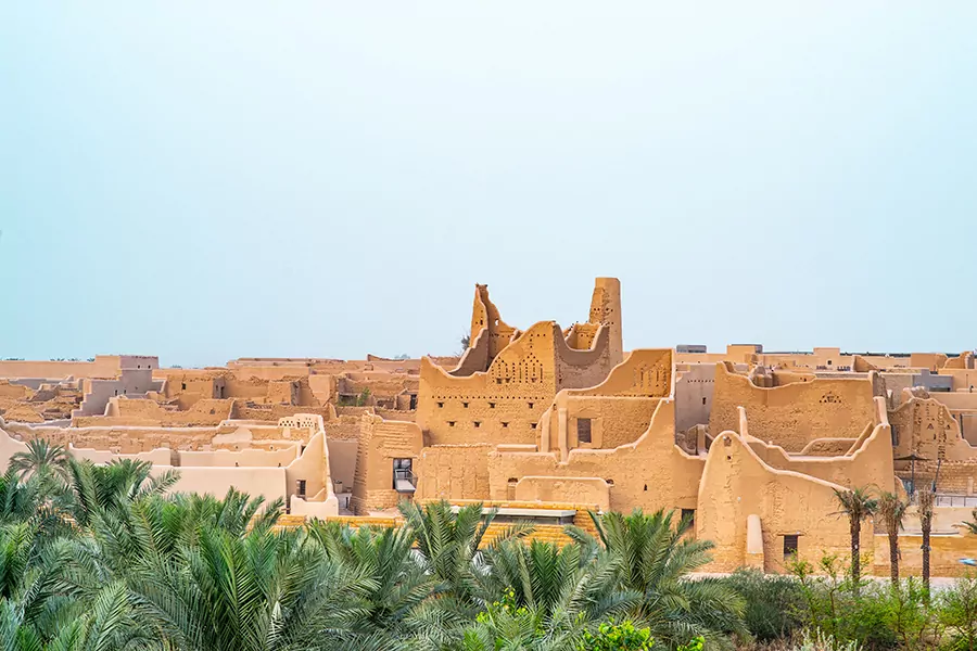 Diriyah mud architecture in Saudi Arabia